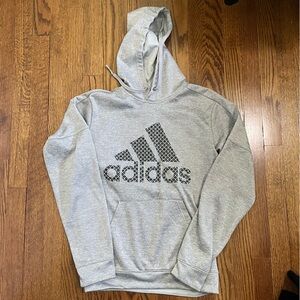 Adidas ClimaWarm Gray Hoodie Adult Small Thermal Feel